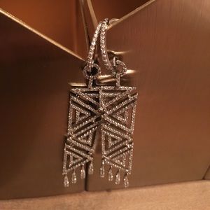 Art deco diamond earrings